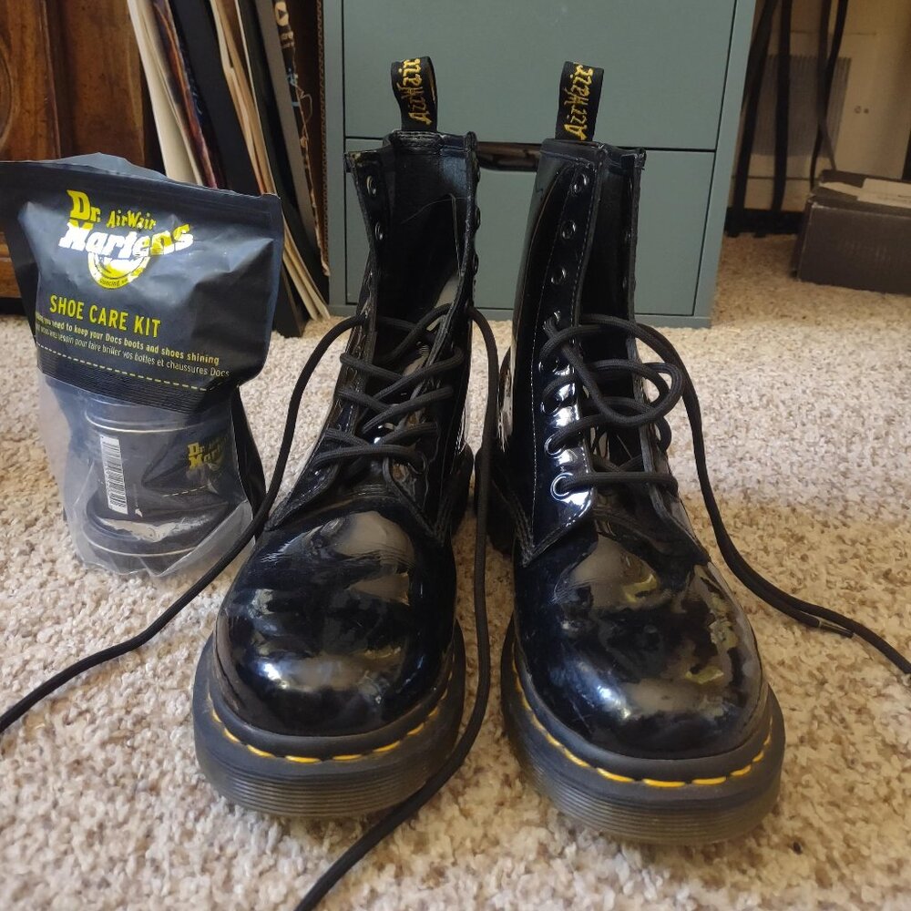 Patent Leather Doc Marten Boots